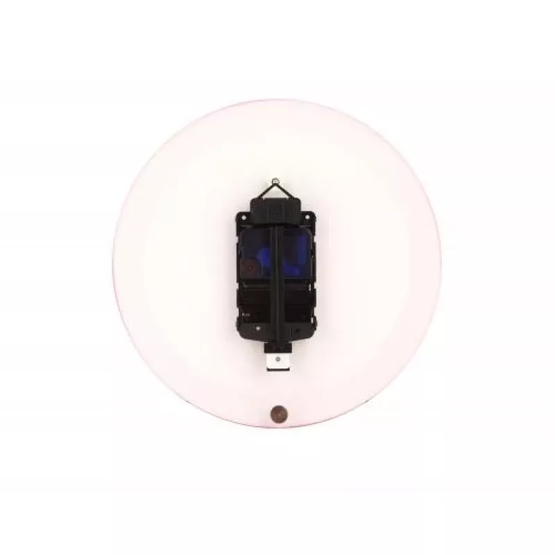 NeXtime orologio 2615ro Focus, Ø25 cm, orologio da parete, bianco/rosso