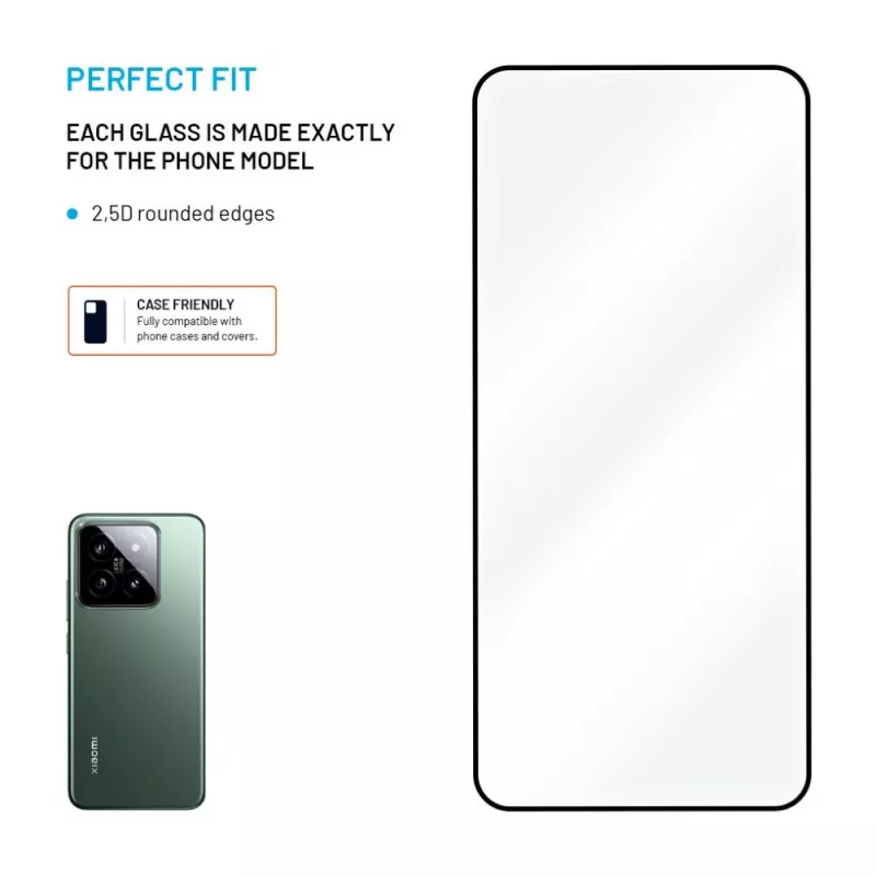 Vetro temperato protezione display FIXED per Xiaomi 15 Full Cover 2.5D – copertura display senza bordi