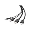 Cavo combo Belkin Secure KVM - cavo video / USB / audio - conforme TAA - USB, mini jack, HDMI (M)