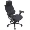 Sedia da gaming thunder x3 FLEX Pro Fabric grigio — sedia girevole ergonomica, braccioli regolabili e inclinazione