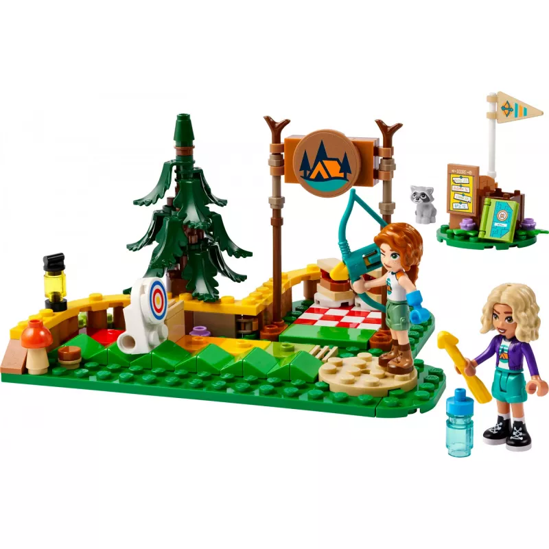 LEGO Friends Campo avventura con tiro con l'arco 42622 — 157 pezzi, 2 minifigure, età 6+