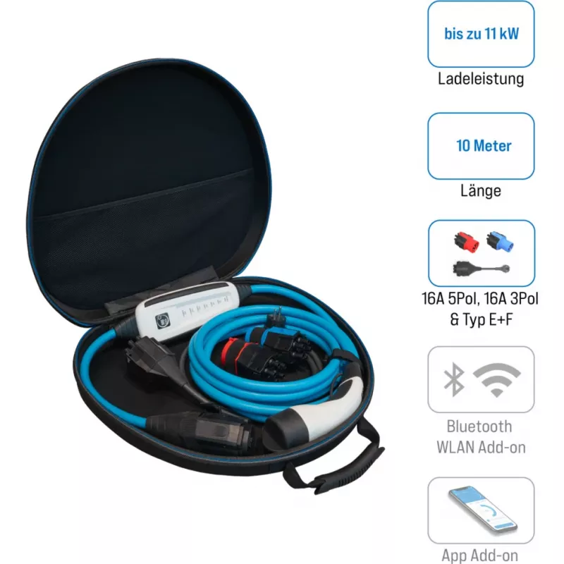 Cavo di ricarica NRGkick 16A light 10 m Pure per la ricarica di veicoli elettrici