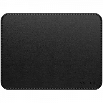Satechi Tappetino mouse premium – tappetino mouse in pelle vegana (nero)
