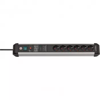 Prolunga elettrica Brennenstuhl 1391010600 3 m 6 prese AC per interni nero argento