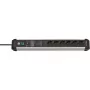 Prolunga elettrica Brennenstuhl 1391010600 3 m 6 prese AC per interni nero argento