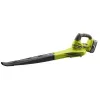 Ryobi RBL1820S40F ONE+ soffiatore per foglie a batteria 18 V, con batteria da 4,0 Ah e caricabatterie, nero, verde
