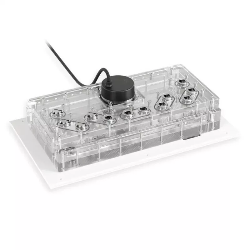 Distroplate Alphacool Apex Dark Base Pro 901 RGB Support — piastra di distribuzione per raffreddamento a liquido PC, modello 14658