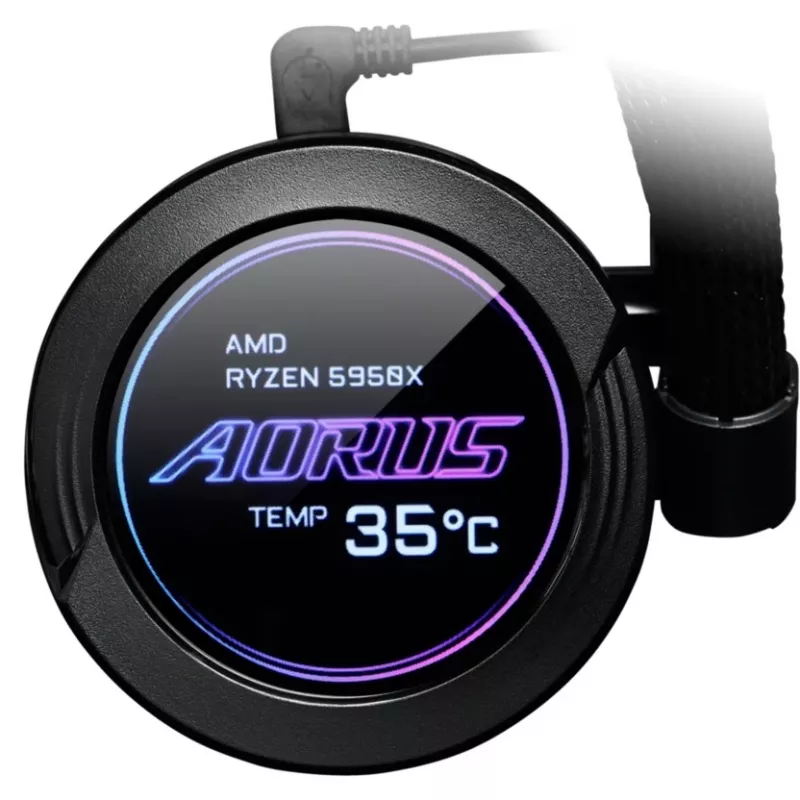 GIGABYTE AORUS WATERFORCE X 280 dissipatore liquido all-in-one per processore, nero, 1 pz.