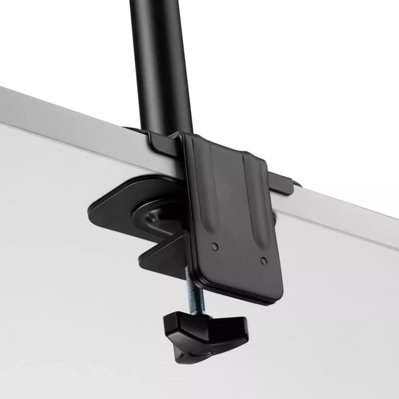 Maclean MC-929 piastra di rinforzo per piano scrivania per supporti da scrivania per monitor, nero