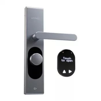 Serratura intelligente per porta Shelly LOQED Touch acciaio inox accesso senza chiave, controllo touchpad, integrazione smart home