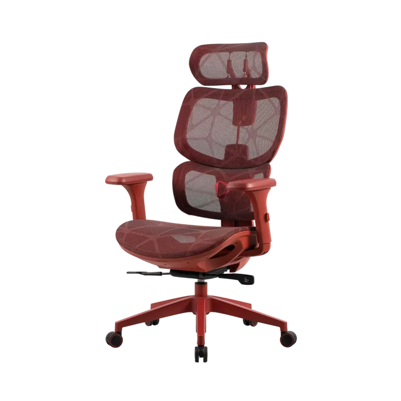 Sedia da ufficio gaming Onex | Ventra Premium rete in tessuto | rosso