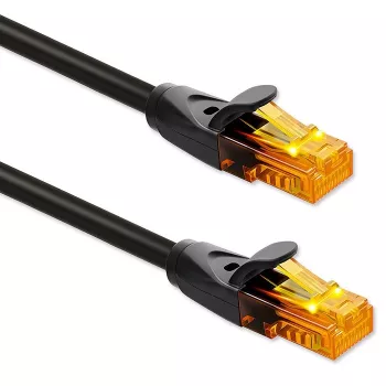 Cavo patch Ethernet QOLTEC UTP Cat6 10 m, 2×RJ45, nero