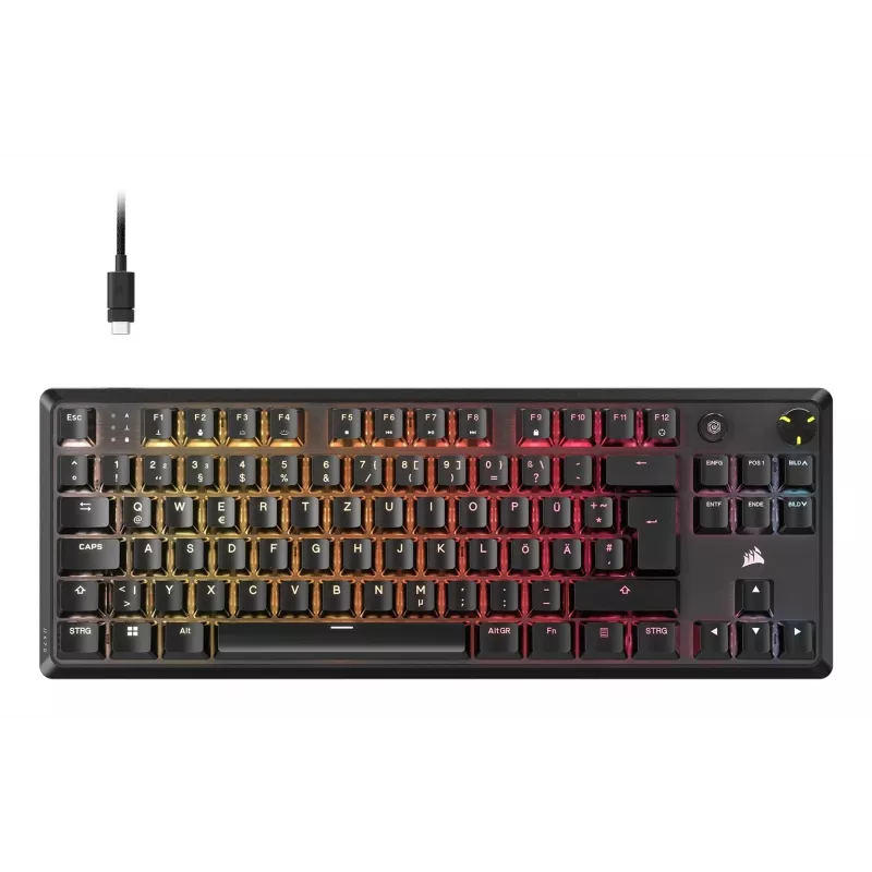 CORSAIR K70 Core TKL USB tastiera meccanica da gaming RGB LED, nera