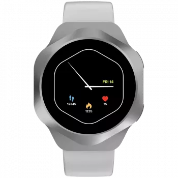 Smartwatch CANYON Hexagon 88 BT-CALL argento