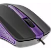 Mouse USB con cavo, 3 tasti, superficie gommata