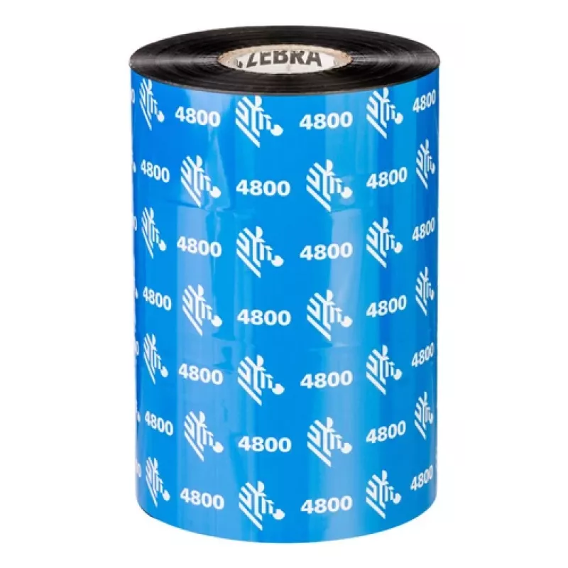 Zebra 4800 nastro transfer termico resina 450 m nero