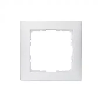 Placca a parete / copertura interruttore berker 10119909, bianco plastica, senza viti, unità singola