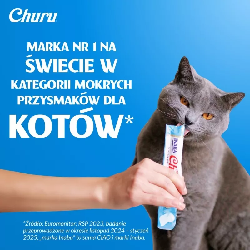Cibo umido per gatti INABA Churu 80P ricetta tonno — 80 tubi x 14 g