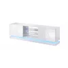 Mobile TV Cama QIU 200 MDF bianco lucido/bianco lucido