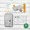 Cuscino termico elettrico Medisana HP 700 100 W, grigio, 600×350 mm, cavo 2,3 m