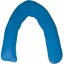 Cuscino di posizionamento a U per letto in fibra siliconica blu