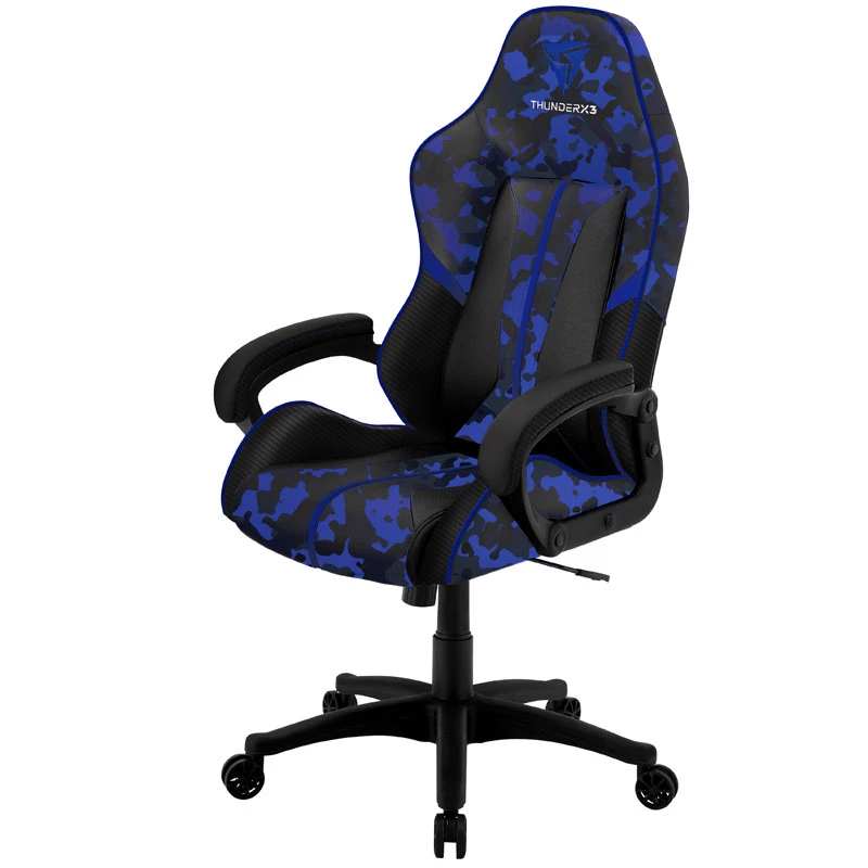 Sedia da gaming thunder x3 BC1 Camo Blue con seduta regolabile in altezza e reclinabile