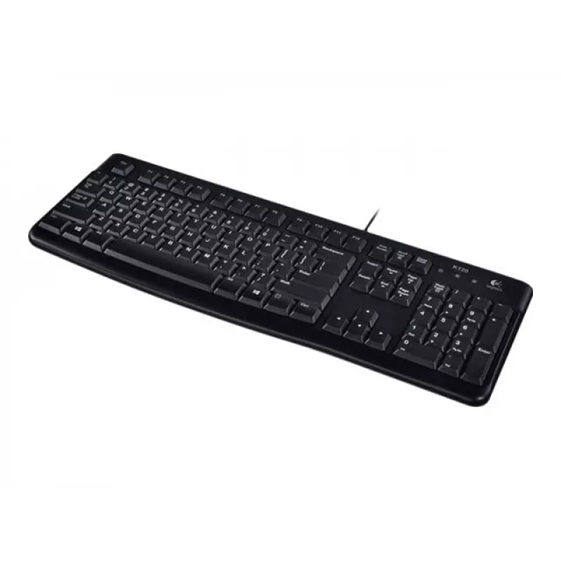 K120 Tastiera con filo, con filo, USB, QWERTZ, nero