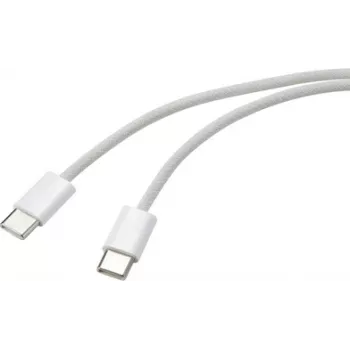 Cavo USB Renkforce connettore maschio USB-C® , connettore maschio USB-C® 1,00 m bianco Twisted Pairs RF-6056878 (RF-6056878)