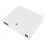 Cassetto a parete in fibra ottica DIGITUS DN-96843M-OS2, monomodale, preassemblato, 24×adattatori LC DX con pigtail, acciaio, grigio, 320×54×280 mm