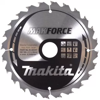 Makita MAKFORCE - lama circolare - per legno - 190 mm - 24 denti