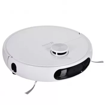 Robot aspirapolvere EZVIZ RS2 con mappatura, forza di aspirazione 4000 Pa, batteria 5200 mAh, autonomia 220 min, panno lavabile, base con serbatoi acqua 5/5,5 L