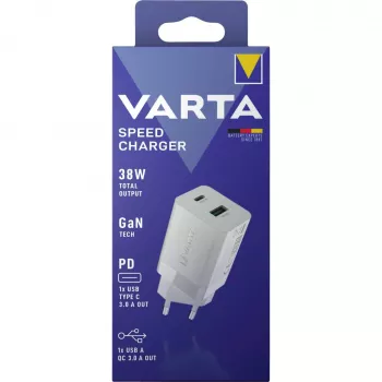 Caricabatterie da interno Varta 57955 101 111 universale bianco AC ricarica rapida