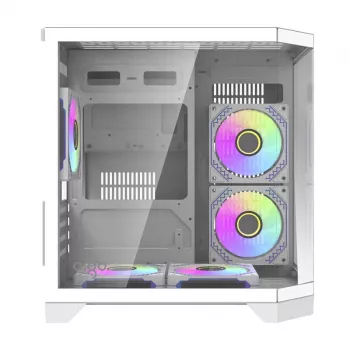 Case per computer Darflash FT350 + 5 ventole aRGB (bianco)