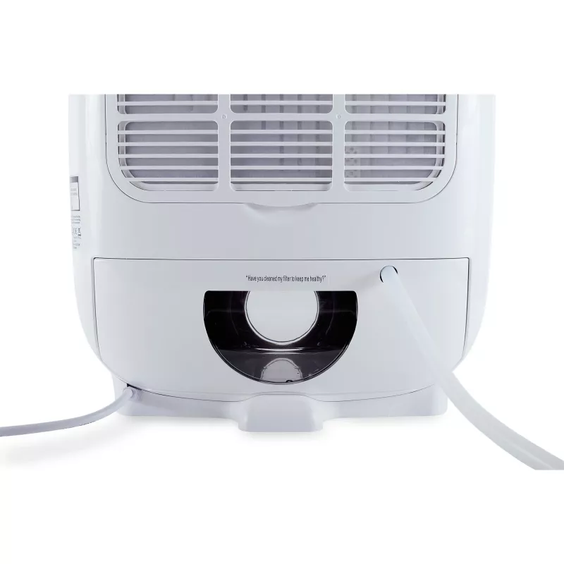 Deumidificatore Meaco DD8L bianco a pavimento – scarico continuo, design a essiccante a risparmio energetico