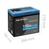 Batteria LiFePO4 QOLTEC 12,8 V 100 Ah con Bluetooth — 12,8 V 100 Ah