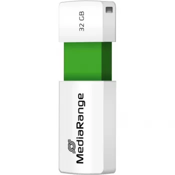 MediaRange - Unità flash USB - 32 GB - USB 2.0 - Bianco, Verde (MR973)