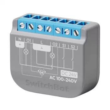 Interruttore relè SwitchBot 2PM a due canali W5502320 – relè a due canali per il controllo intelligente