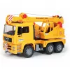 Camion con gru BRUDER MAN BR-02754, costruzione in ABS, giallo, per bambini da 4 anni (senza modulo luci e suoni)