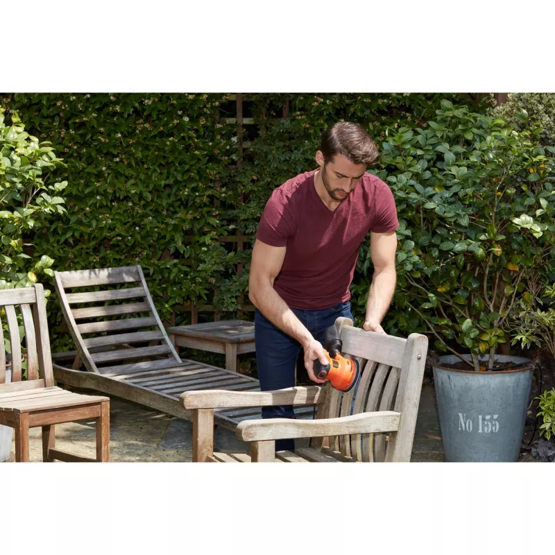 Black & Decker BEW210 Levigatrice orbitale 14000 giri/min nero, arancione