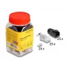 DeLOCK 66903 connettore per cavo RJ-45 nero metallizzato connettore maschio 25 pz.