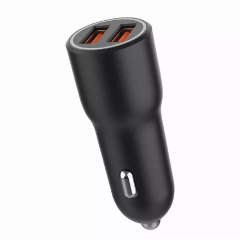 Caricabatterie da auto per dispositivi mobili Gembird TA-UC-A2QC36-CAR-01, 36 W, 12–24 V, accendisigari, nero
