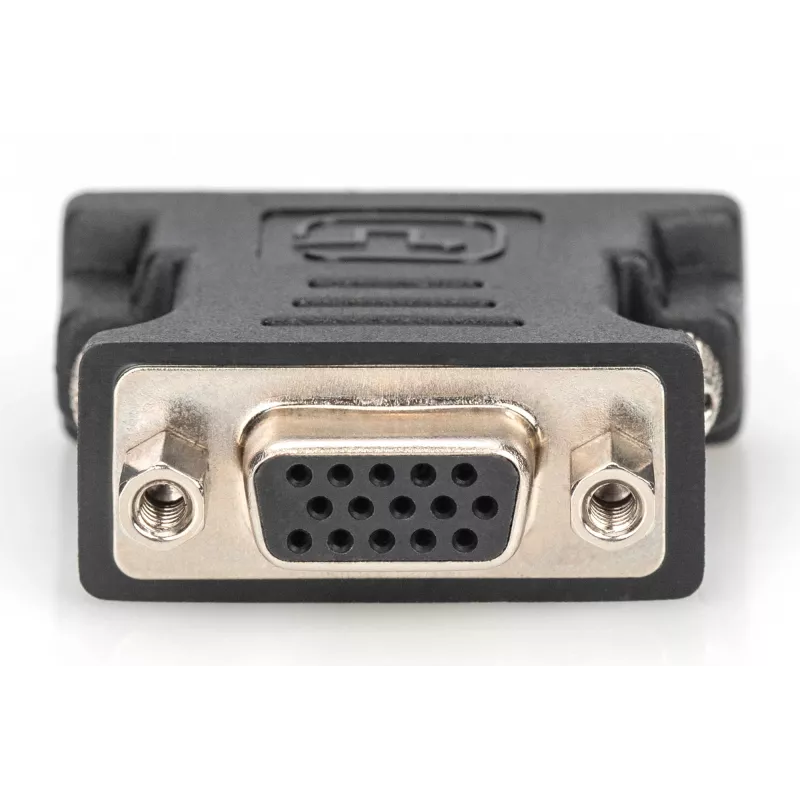 Adattatore DVI Assmann. DVI(24+5) - HD15 M/F. DVI-I Dual-Link. bl (AK-320504-000-S)