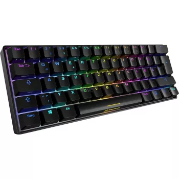 SKILLER SGK50 S4, tastiera da gaming nera, layout PT, Kailh Red