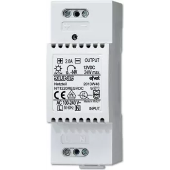 JUNG NT 1220 REG VDC - 100 - 240 V - 50/60 Hz - 2 A - bianco - 36 mm