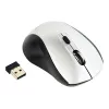 Mouse ottico wireless Gembird MUSW-4B-02-BS, RF, ambidestro, 1600 DPI, 4 tasti, argento/nero