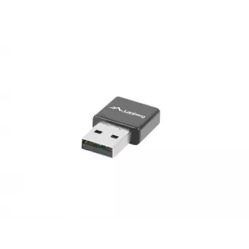 Adattatore USB Wi-Fi LANBERG NC-0300-WI, 2 antenne interne 2 dBi, USB 2.0, fino a 2400 Mbit/s, nero
