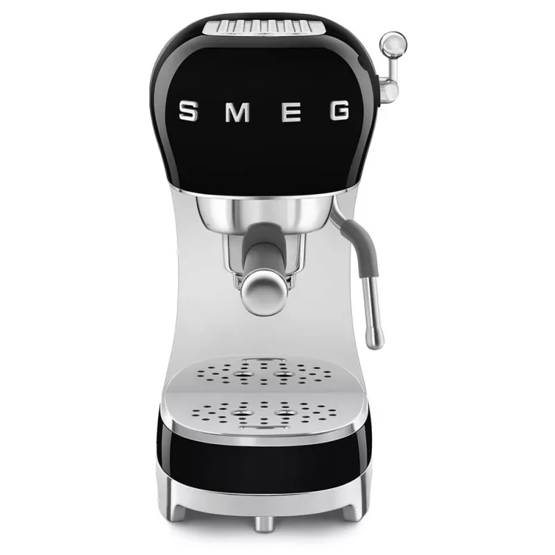 SMEG 50's Style ECF02BLEU macchina per espresso, 15 bar, nera