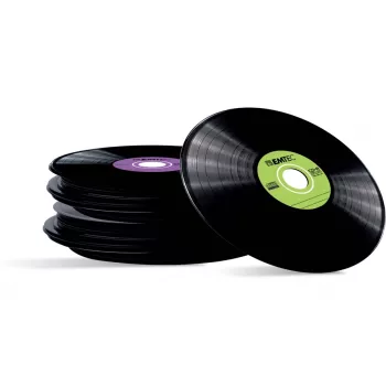 EMTEC Vinyl Look - 10 x CD-R - 700 MB (80 Min) 52x - blu, giallo, lilla, verde, rosa - custodia slim jewel case