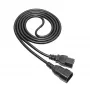 Cavo di alimentazione server Akyga AK-UP-06 IEC C14 a C15, 1,8 m, nero