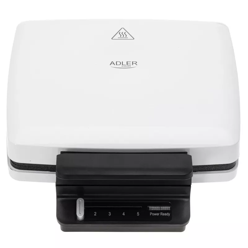 Macchina per waffle Adler AD 3085 — 1200 W, 2 waffle rettangolari 9×13 cm, temperatura regolabile, piastre antiaderenti